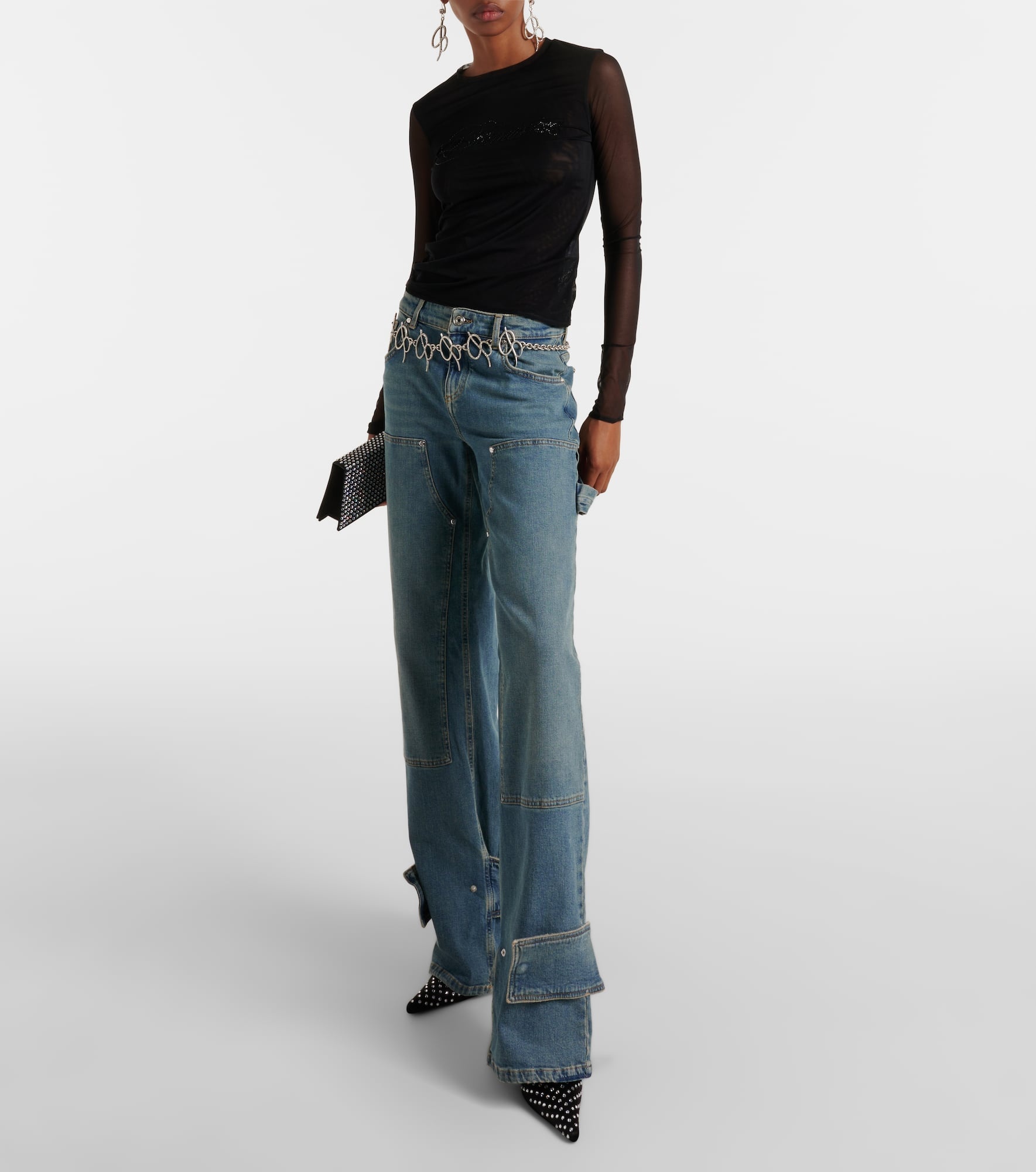 Low-rise tapered jeans - 2