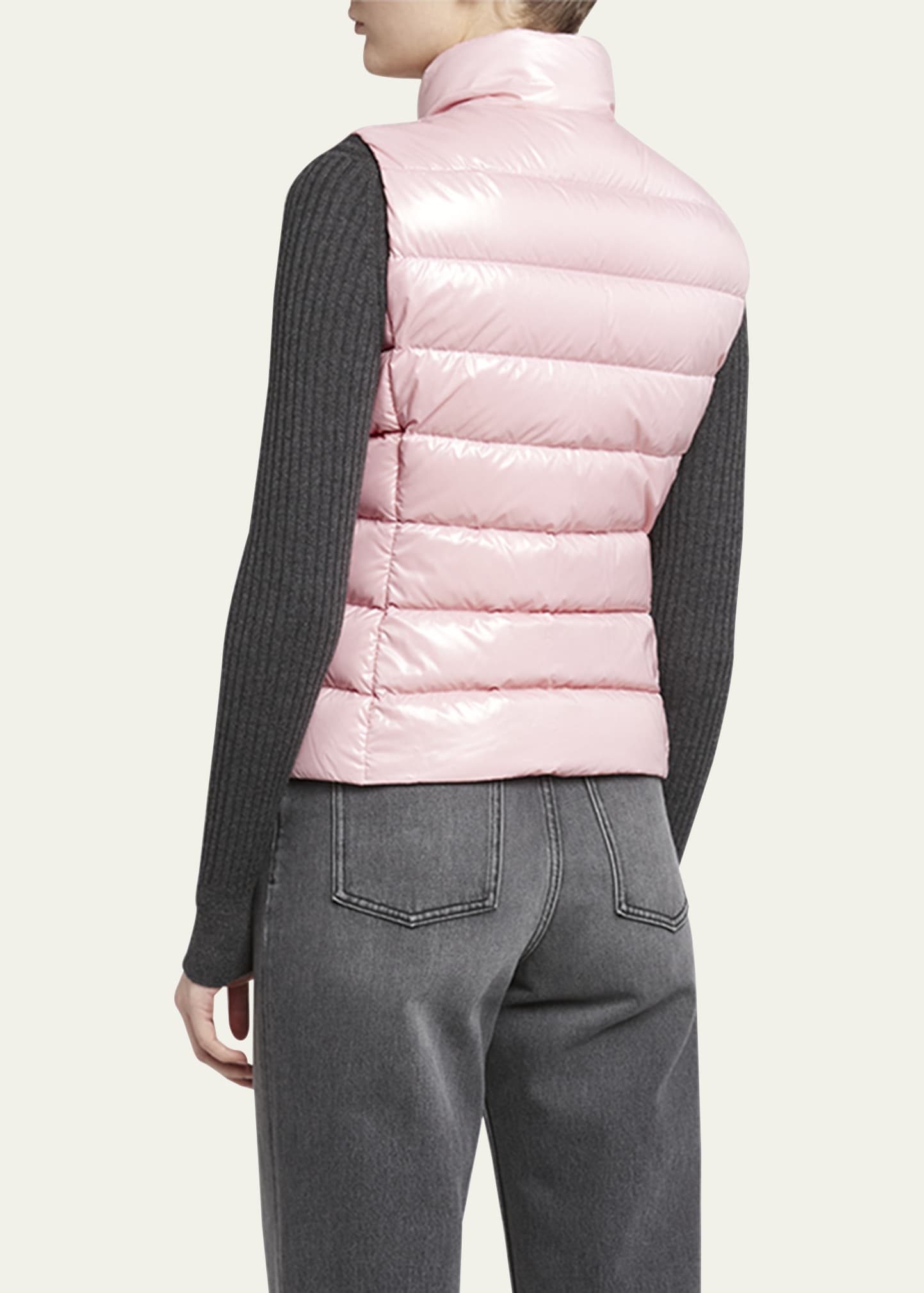 Ghany Shiny Quilted Puffer Vest - 3