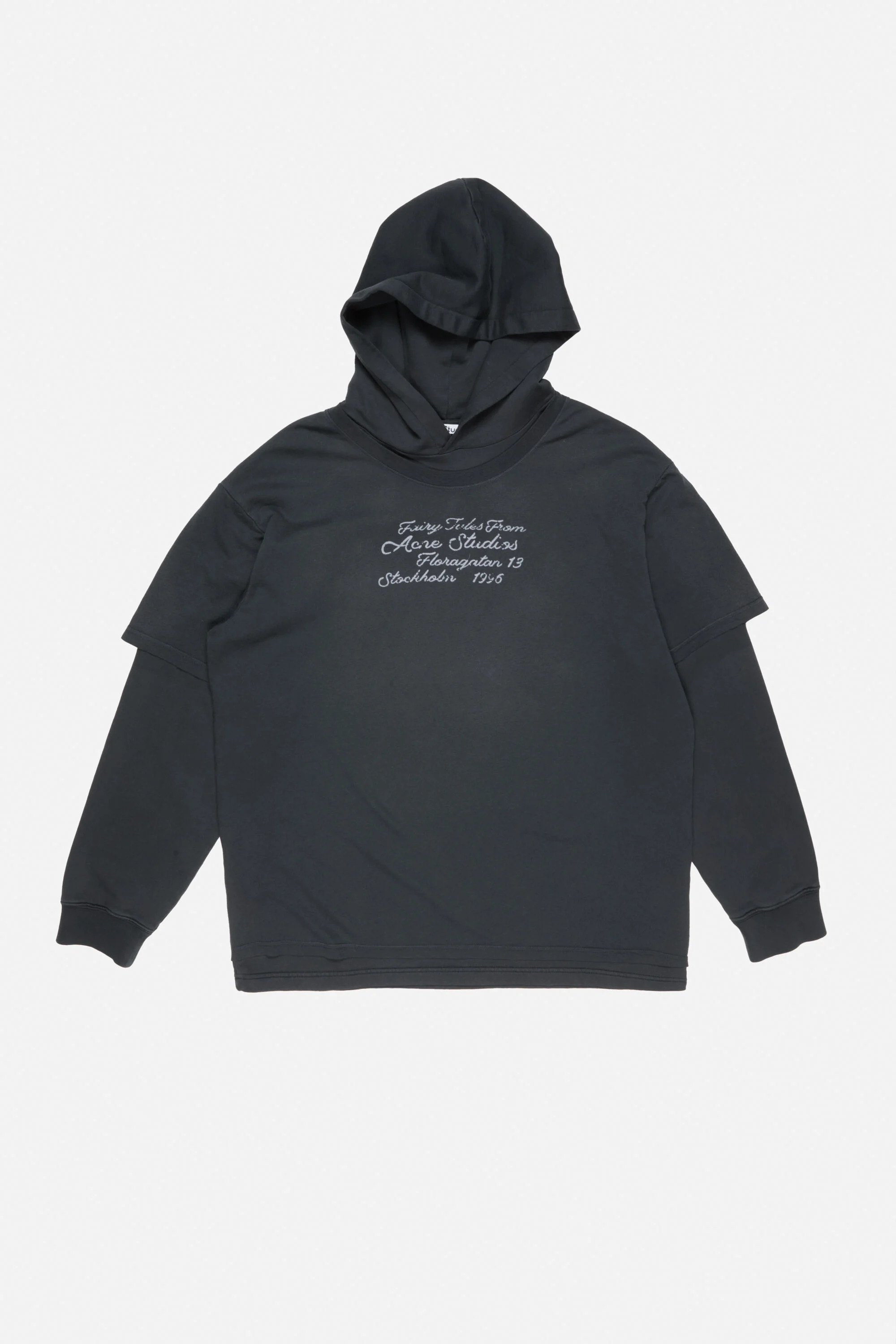 Layered sweatshirt - Black - 6