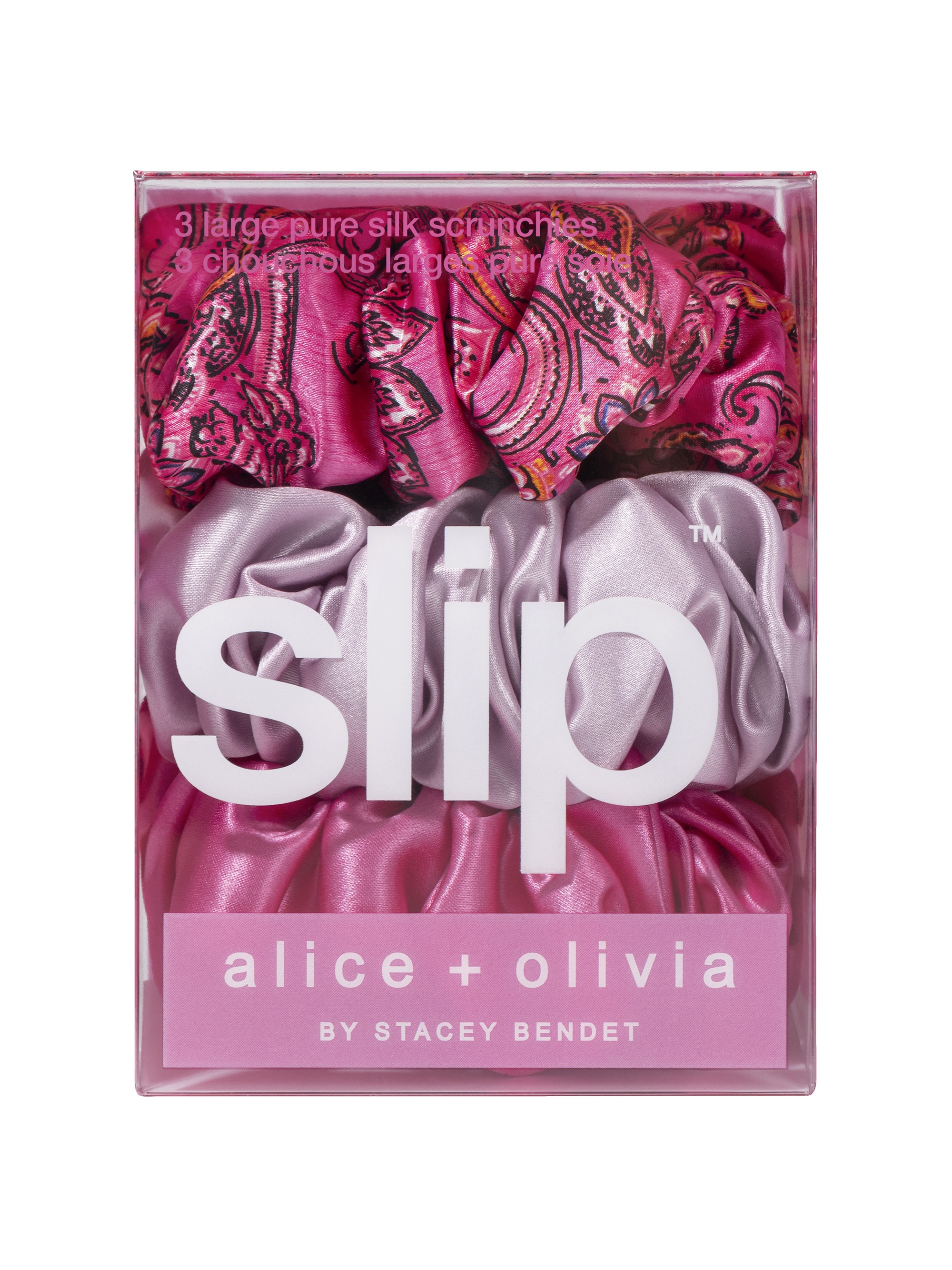 A+O X SLIP SILK LARGE SCRUNCHIE SET - 2