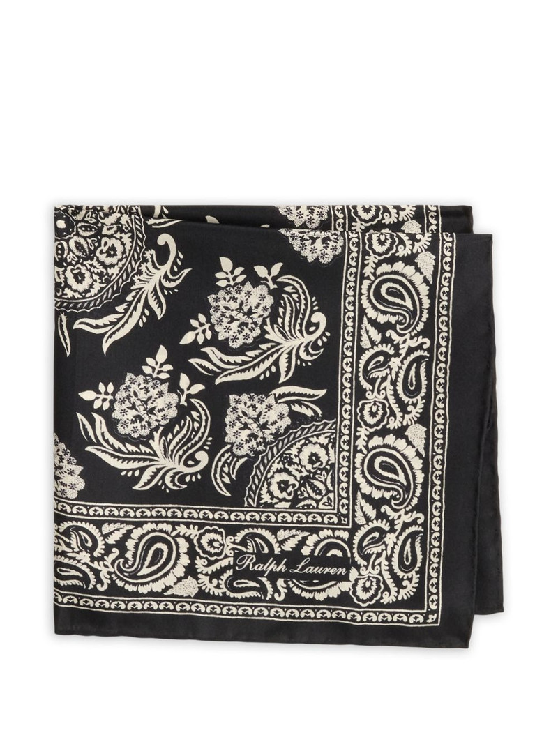 Ralph Lauren paisley-print silk pocket square outlook