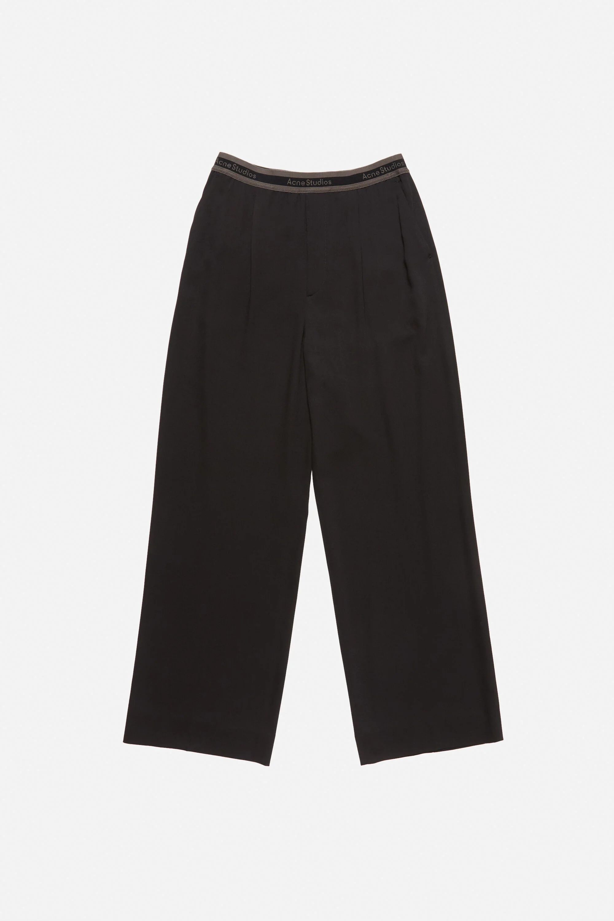 Logo tape trousers - Black - 1