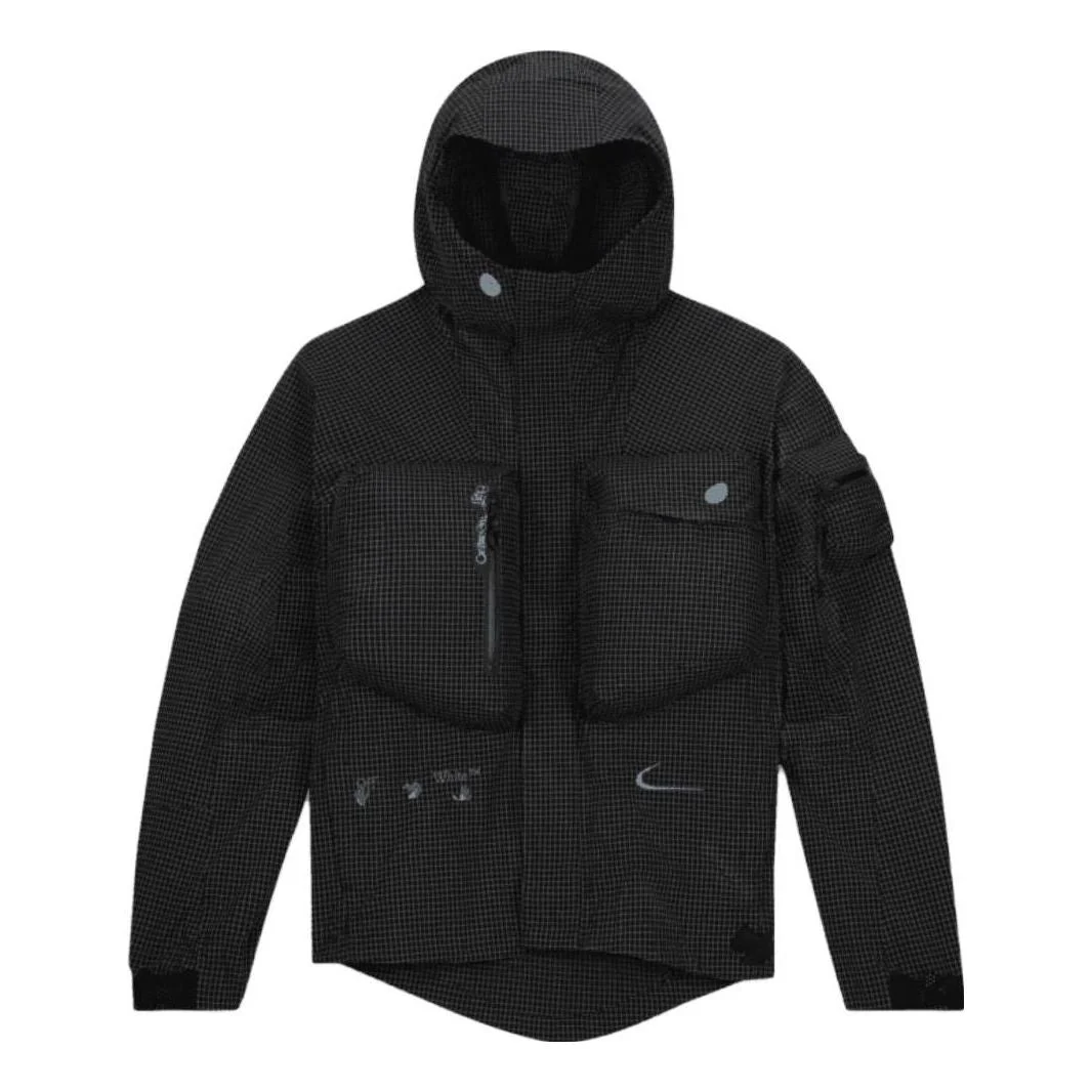 Nike x OFF-WHITE Hooded Pocket Jacket 'Black' DN1749-010 - 1