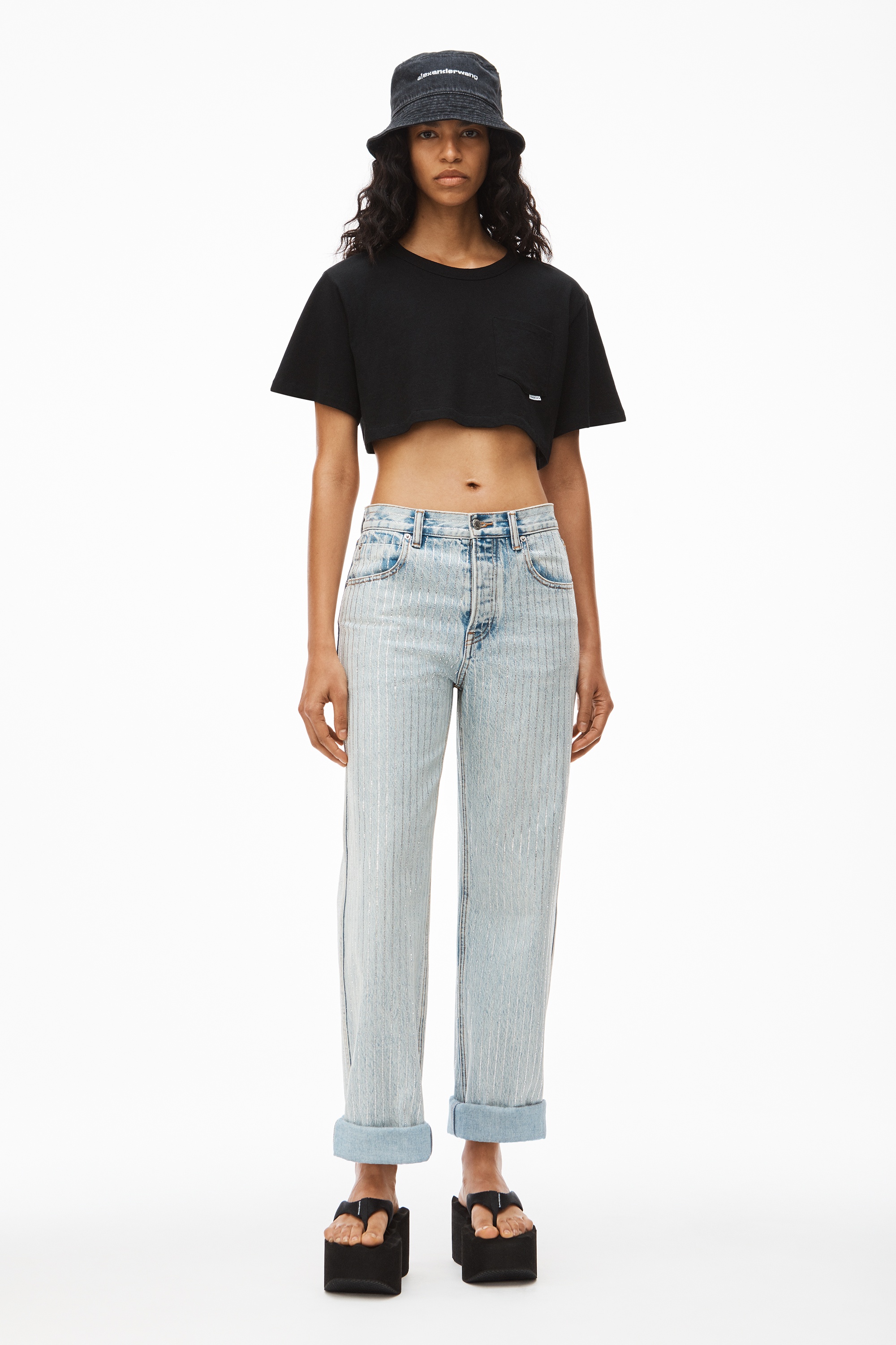 CROP TEE IN HIGH TWIST JERSEY - 6