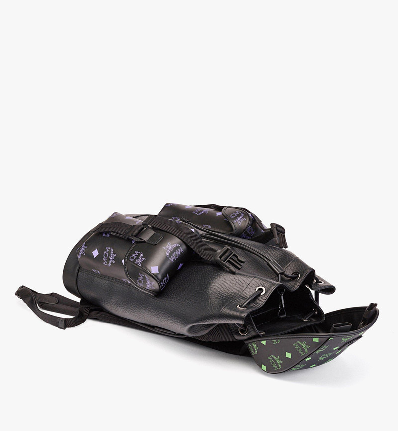 Brandenburg Backpack in Color Splash Logo Leather 4