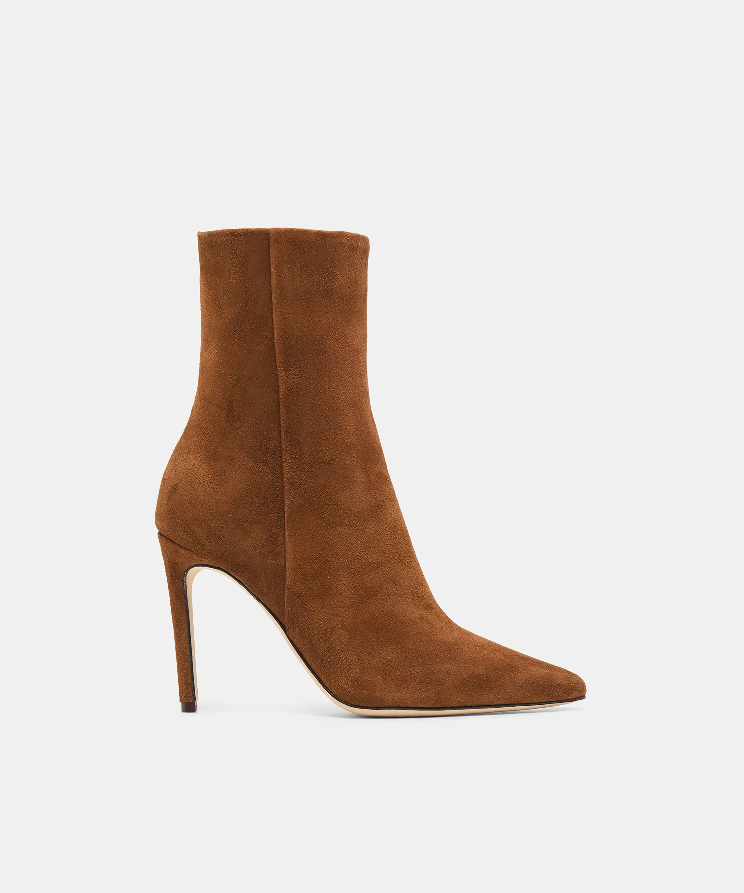 DANITY BOOTIES CHESTNUT SUEDE - 1