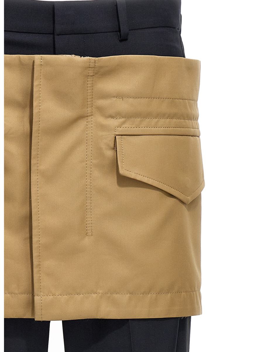 SACAI MINISKIRT INSERT PANTS - 4