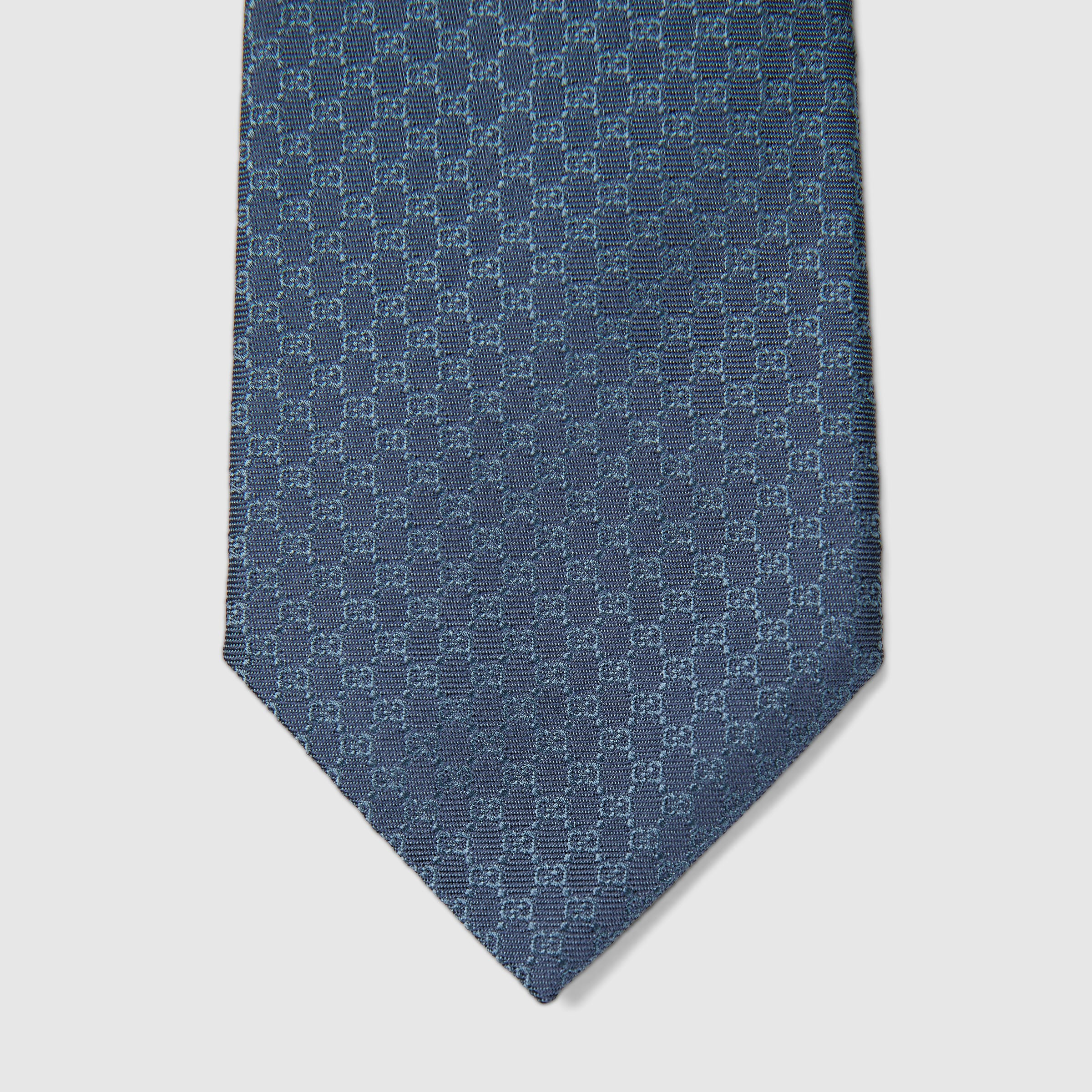 GG silk jacquard tie - 4