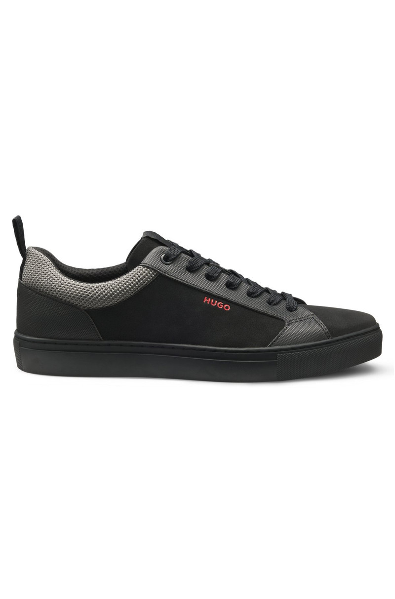FAUX-NUBUCK TRAINERS WITH MESH COLLAR 1