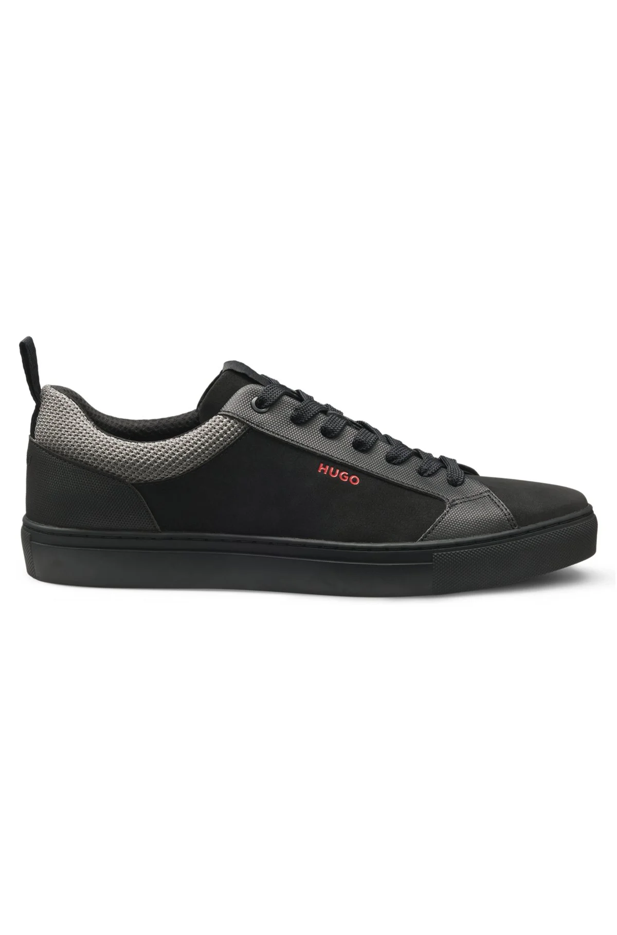 FAUX-NUBUCK TRAINERS WITH MESH COLLAR - 1
