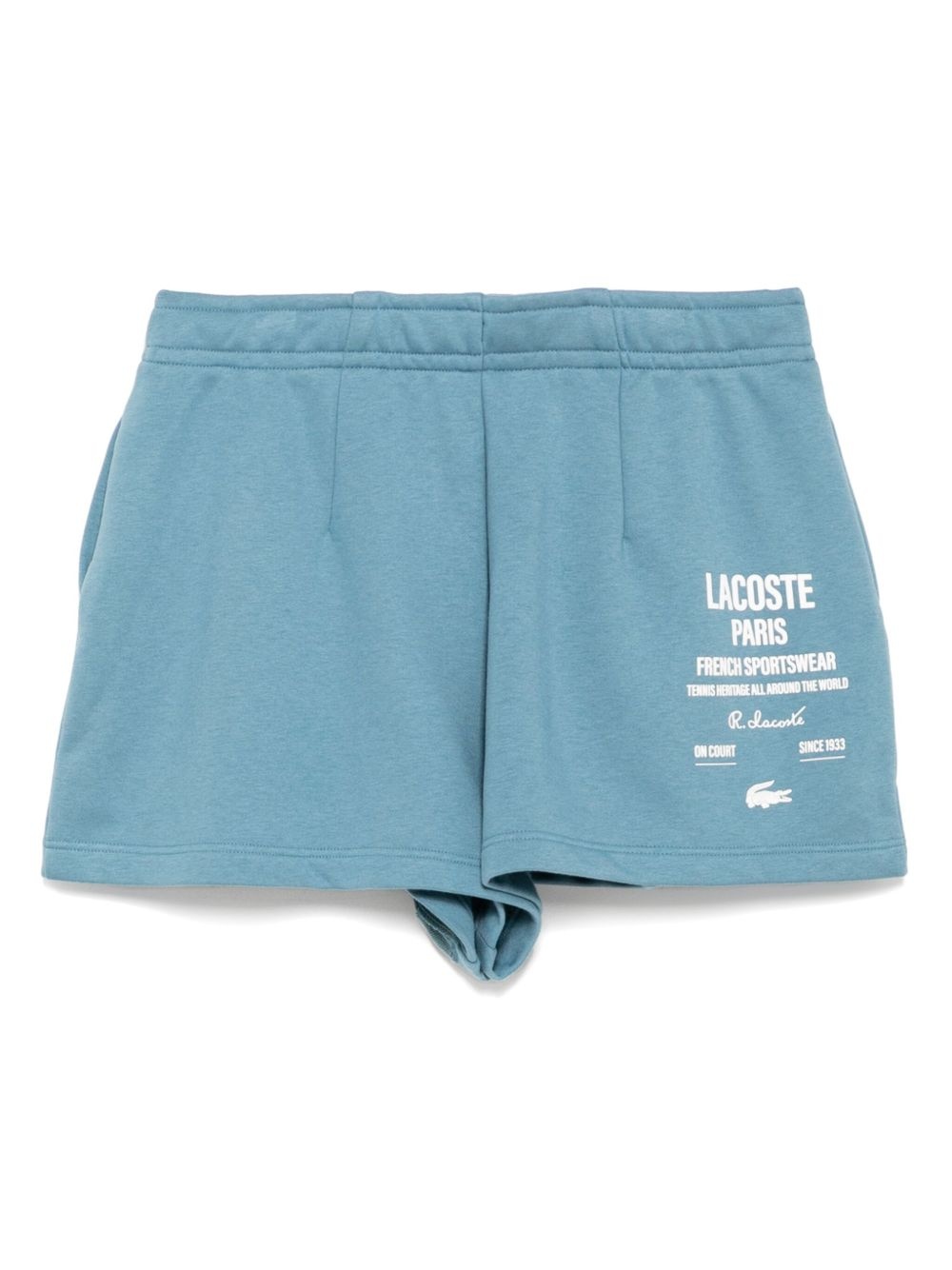 pleated fleece shorts - 2