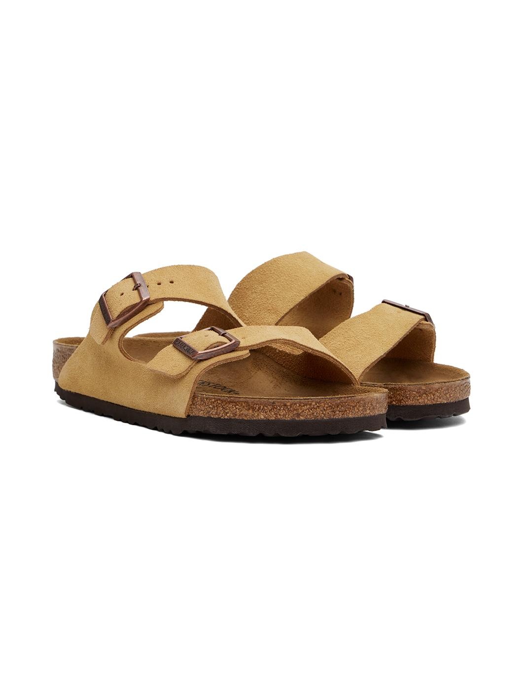 Beige Regular Arizona Sandals - 4