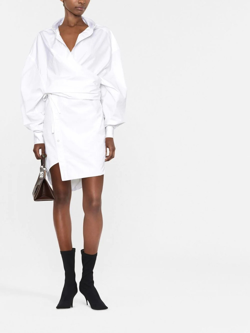 BALENCIAGA wrap shirt dress outlook