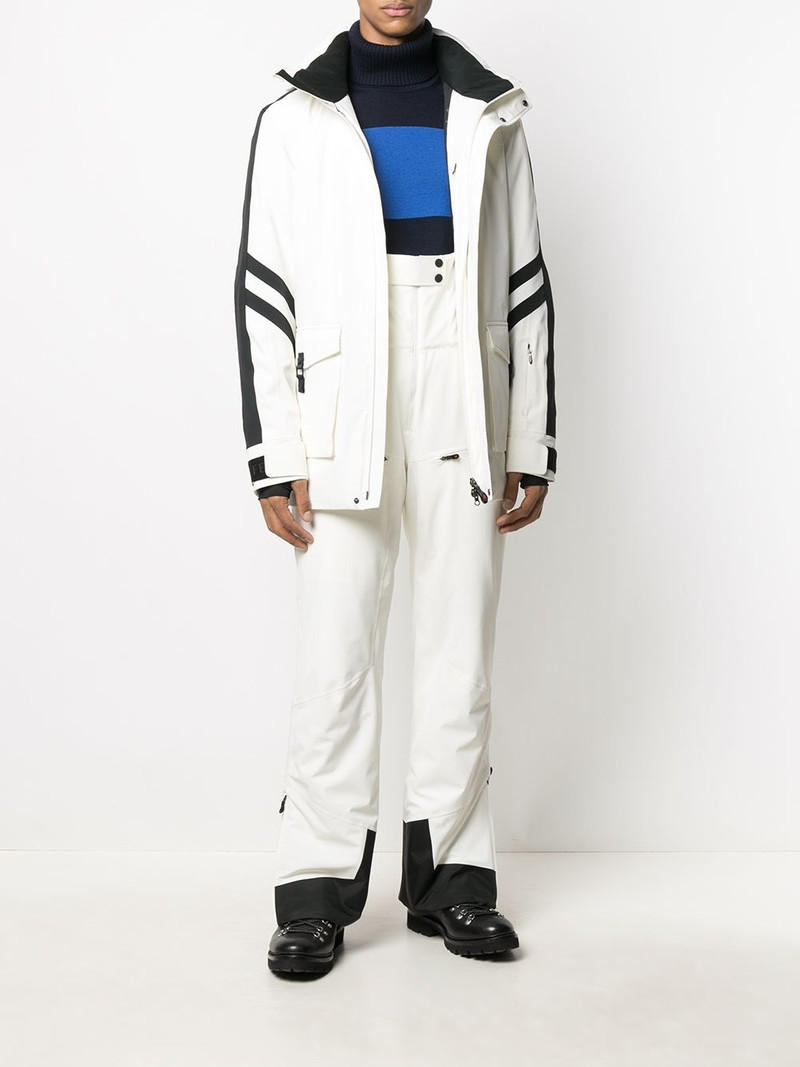 PERFECT MOMENT side stripe detail hooded jacket outlook