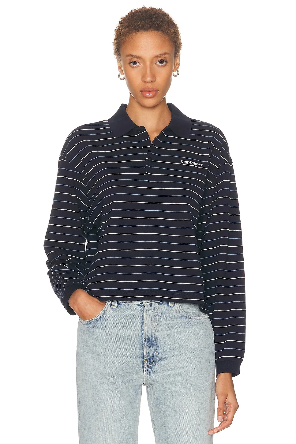 Long Sleeve Mabel Polo Top - 1