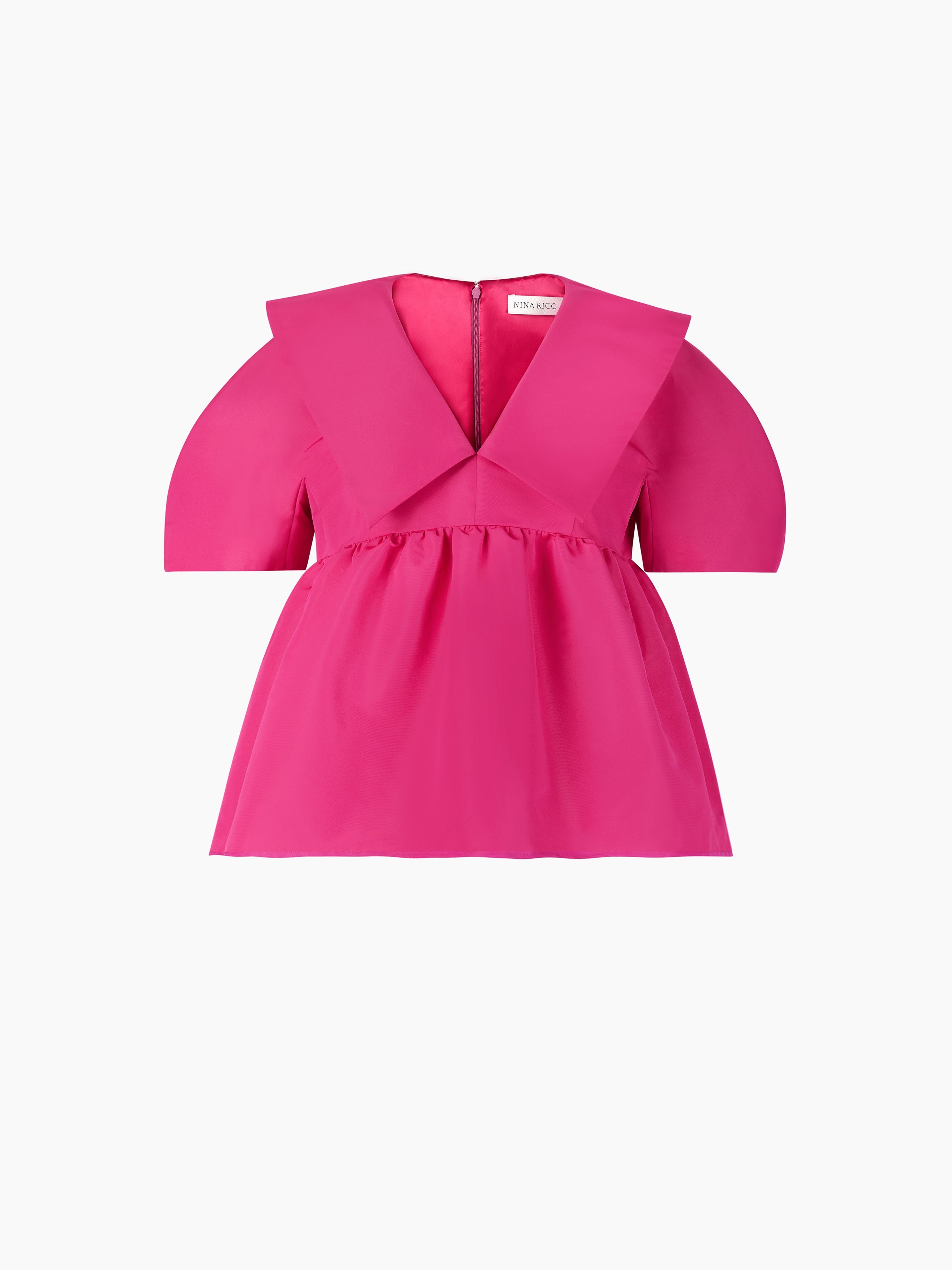 TAFFETA BABYDOLL TOP - 5