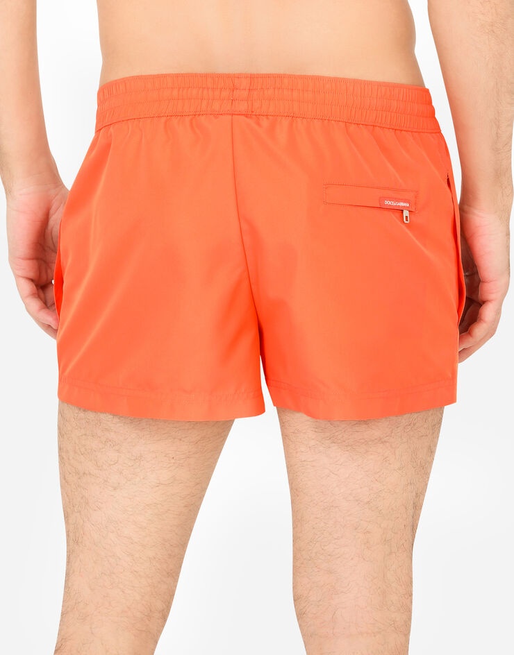 Short swim trunks with metal DG logo - 5