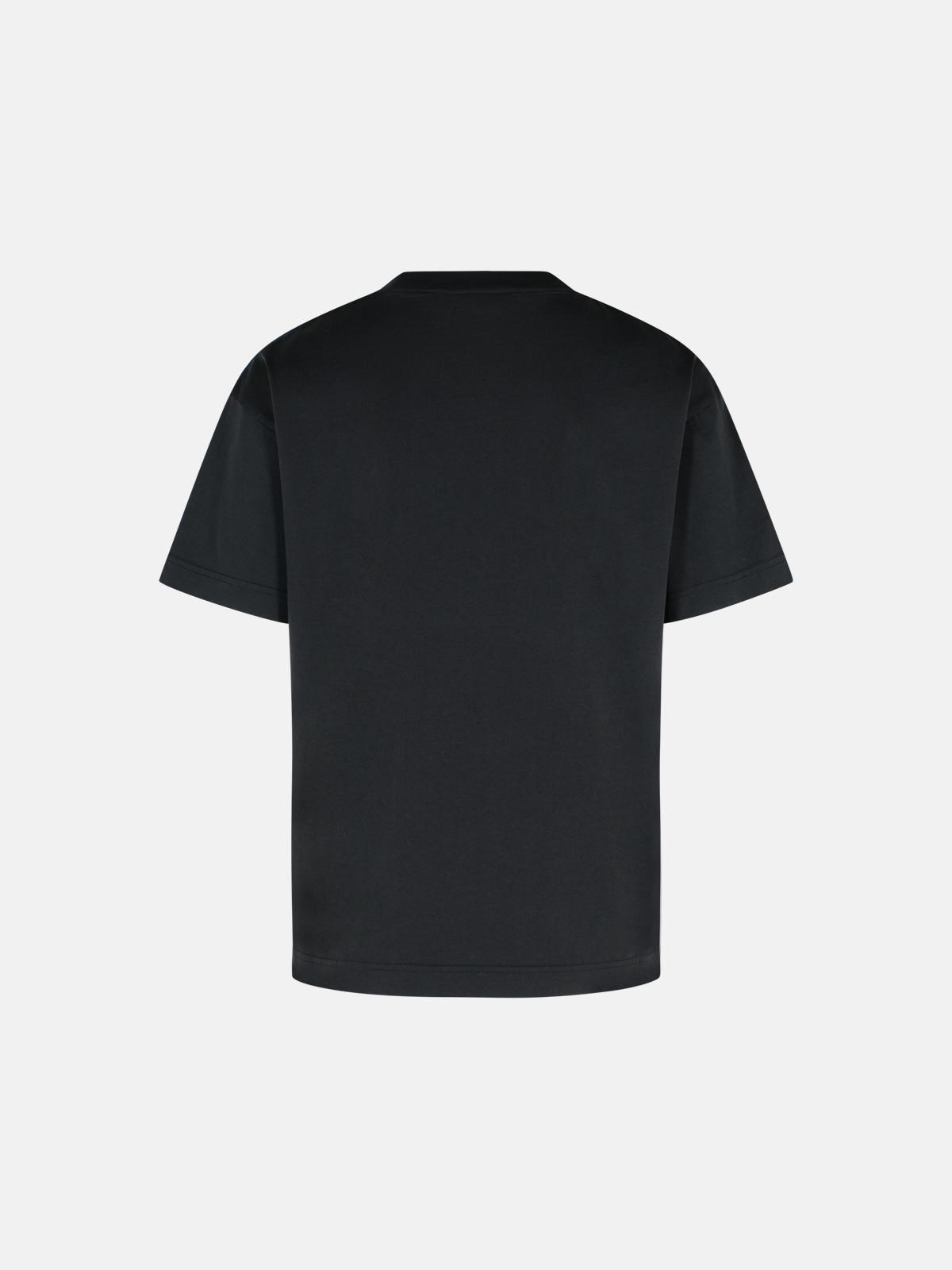 'PAXLATIMES' BLACK COTTON T-SHIRT - 3