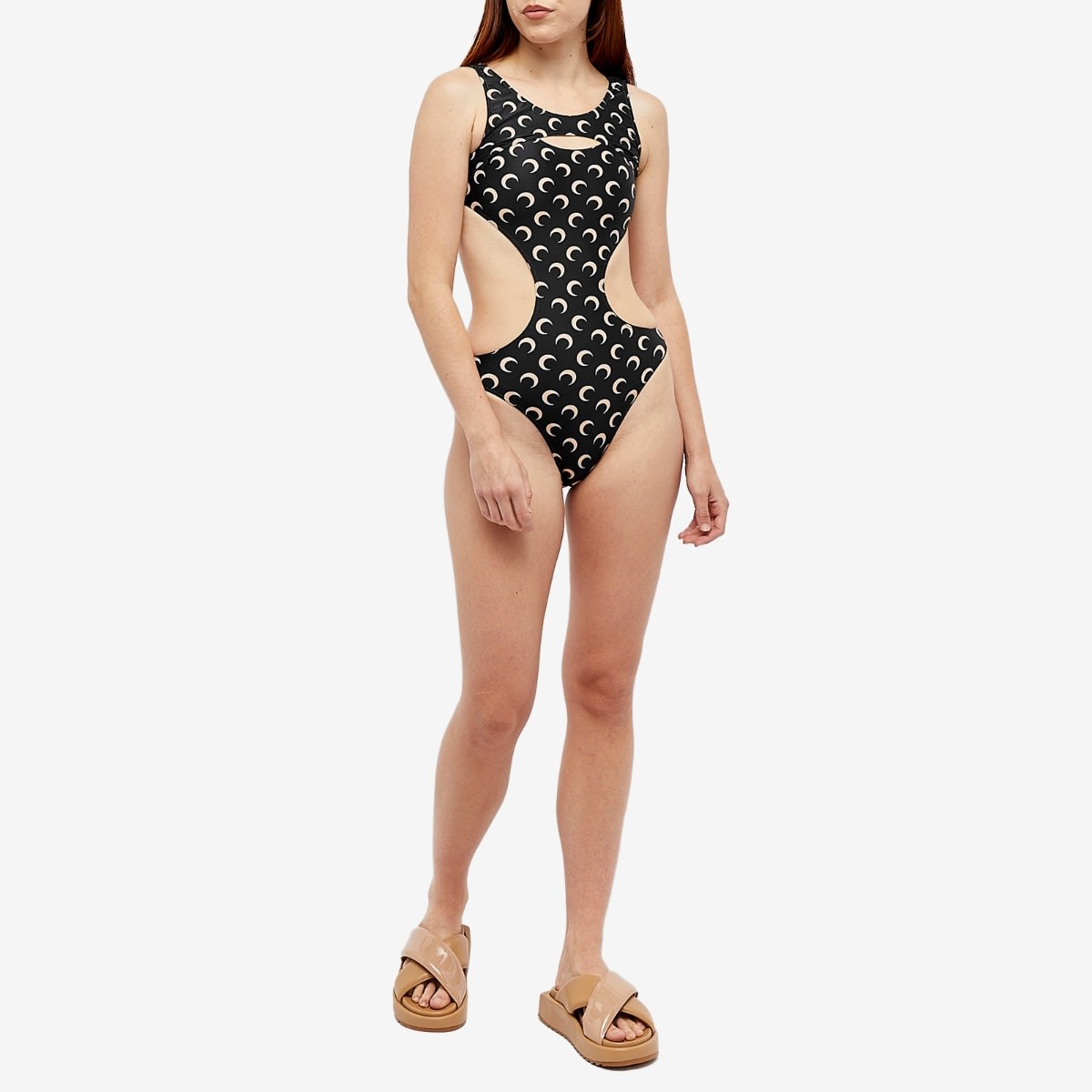 Marine Serre One Piece Swimsuit REVERSIBLE