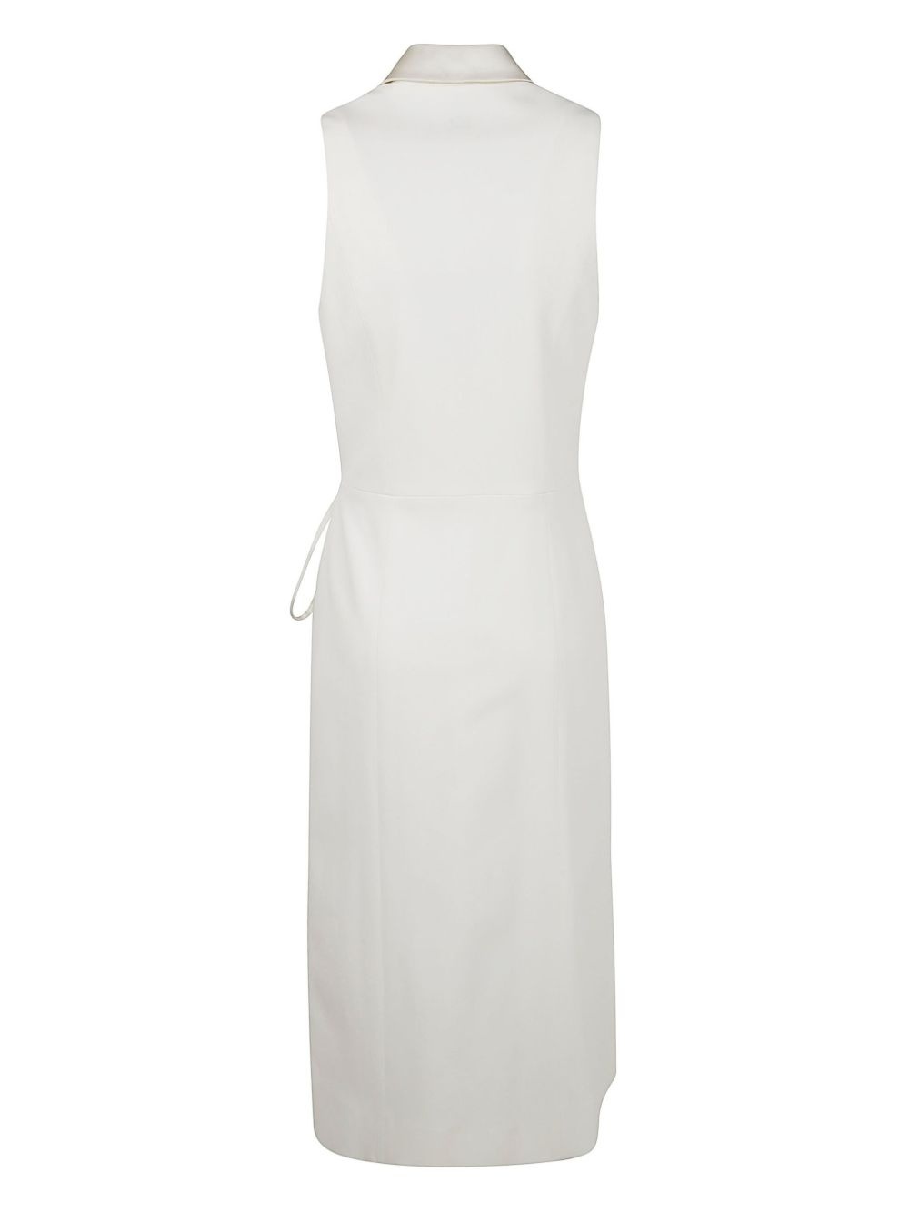 wrap-detail sleeveless dress - 2