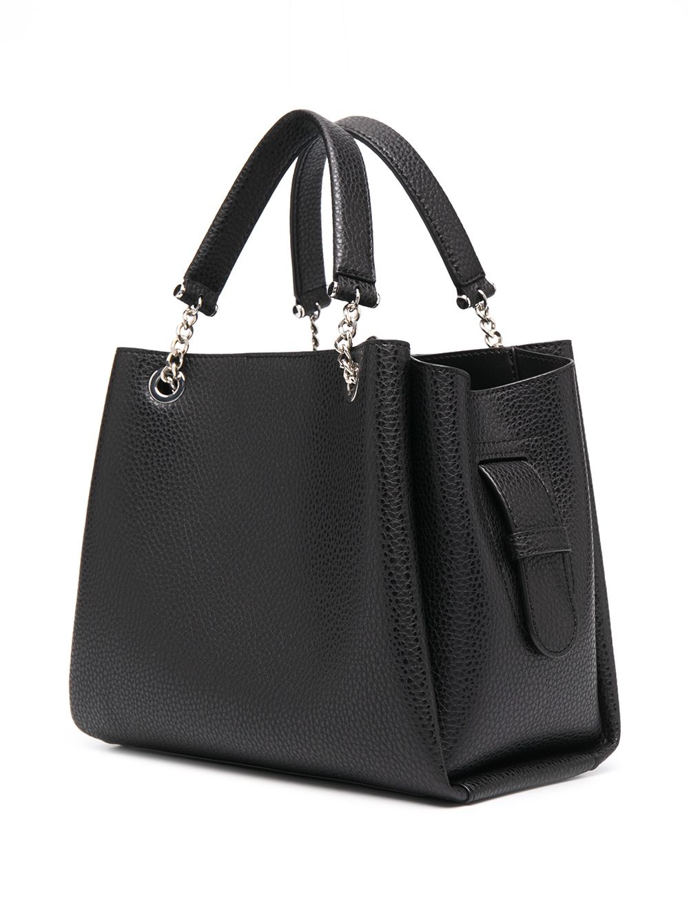 pebbled effect chain strap tote bag - 4