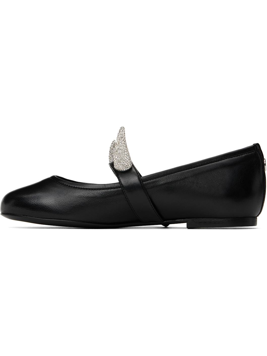 Black Disney Horn Ballerina Flats - 3