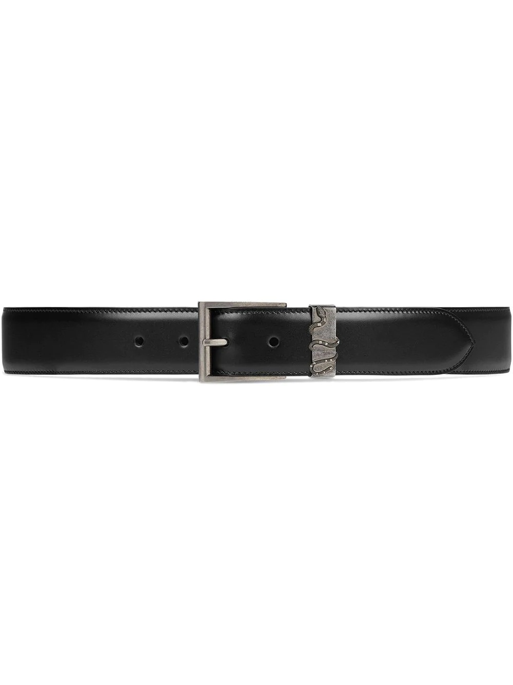 Leather belt with snake - 1