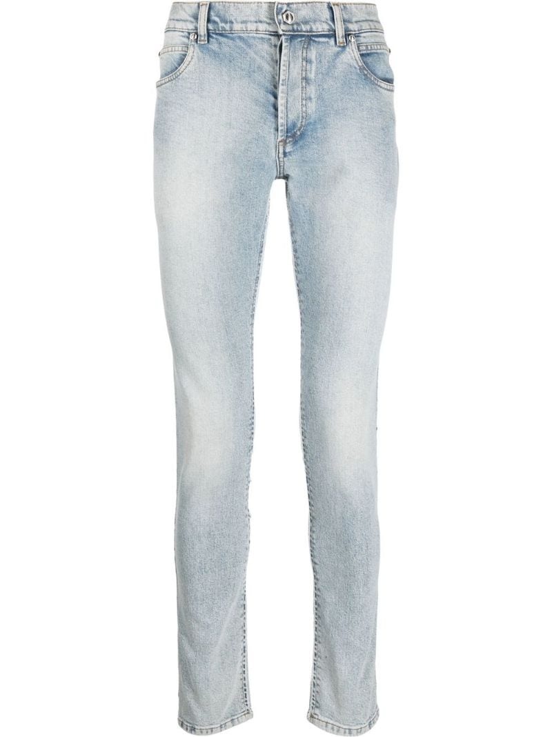 slim-cut denim jeans - 1