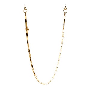 GOLD METAL RECTANGLE CHAIN - 1