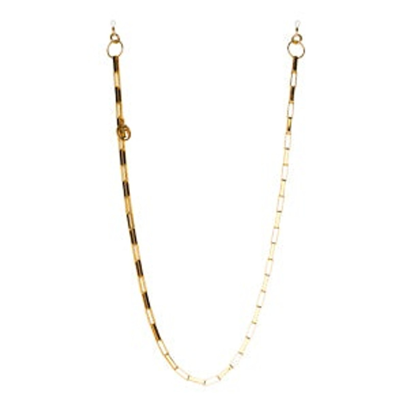 GOLD METAL RECTANGLE CHAIN 1