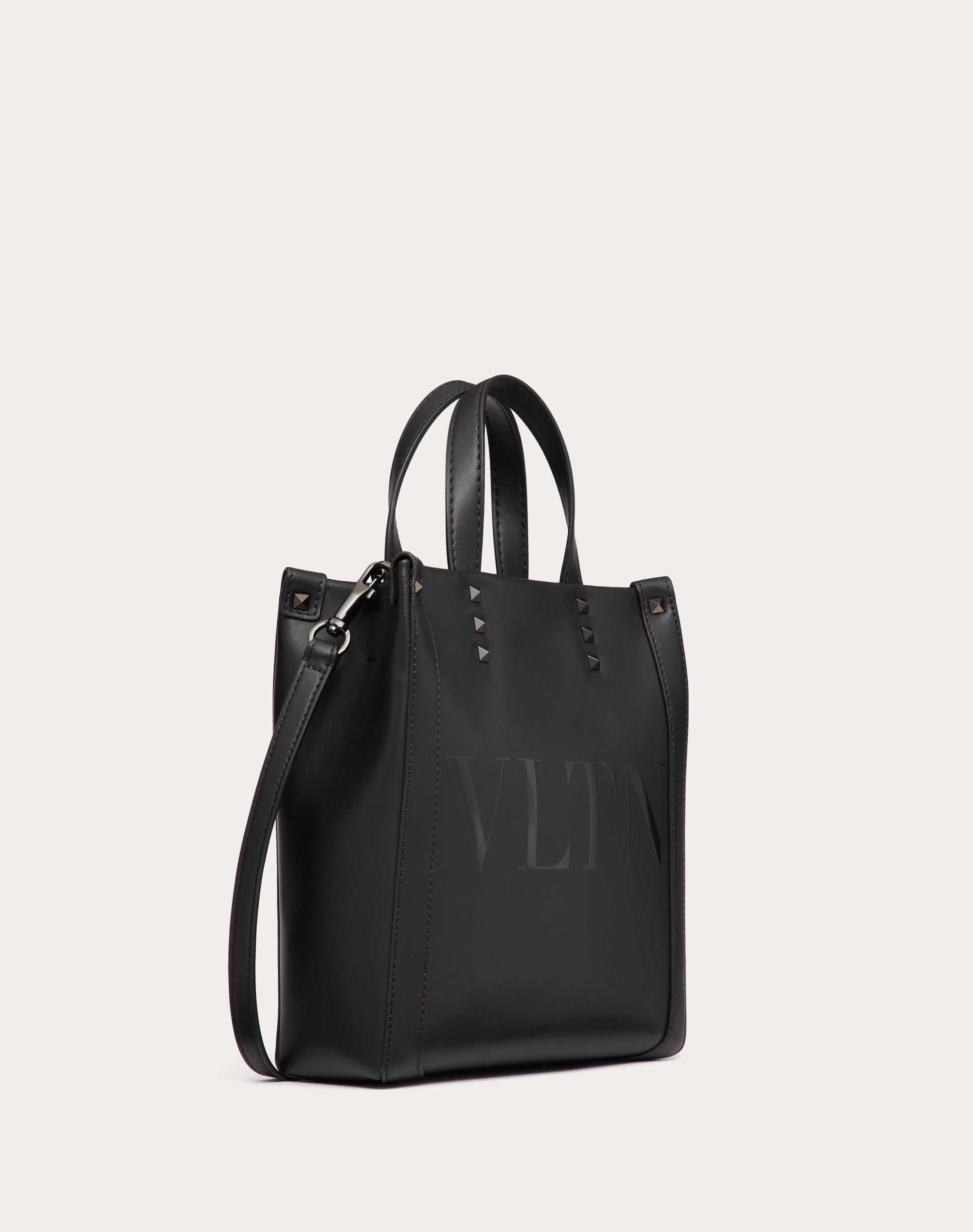 MINI VLTN LEATHER SHOPPER - 2