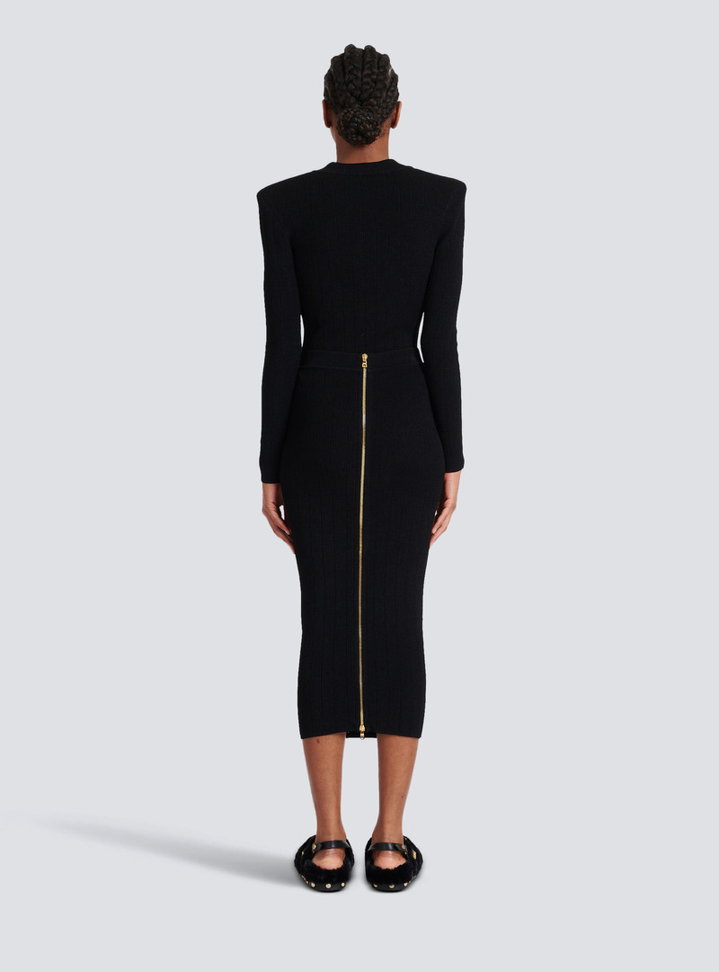 Mid-length knit skirt 4