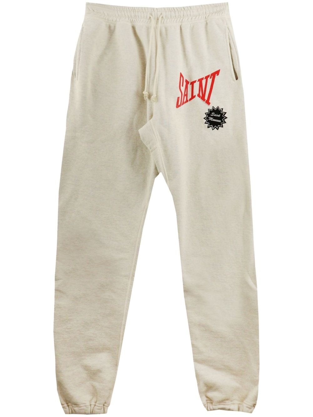 logo-print cotton track pants - 1