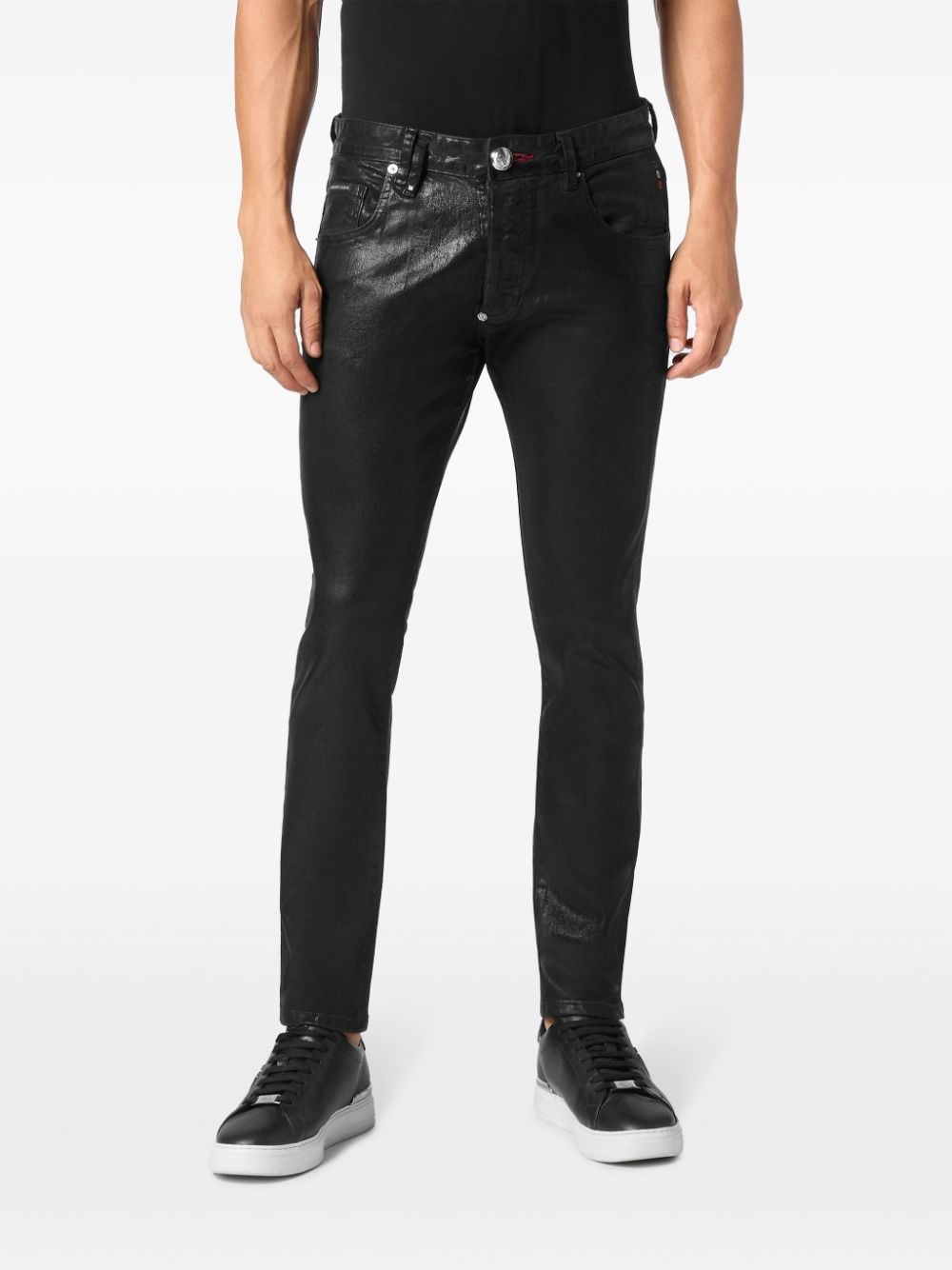 coated skinny jeans - 3