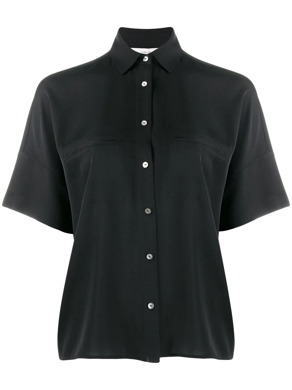 short sleeve jetted pocket shirt - 1