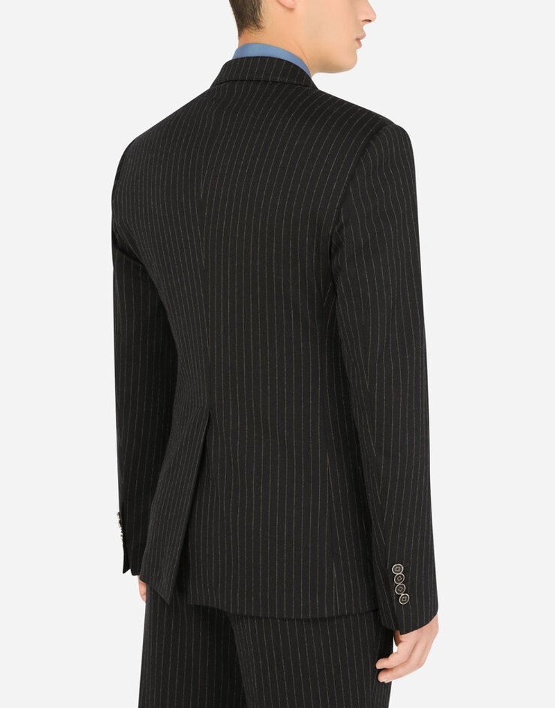 Pinstripe stretch jersey jacket 5