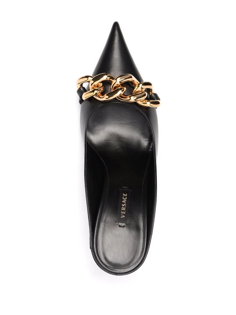 Medusa chain-trim backless mules - 4