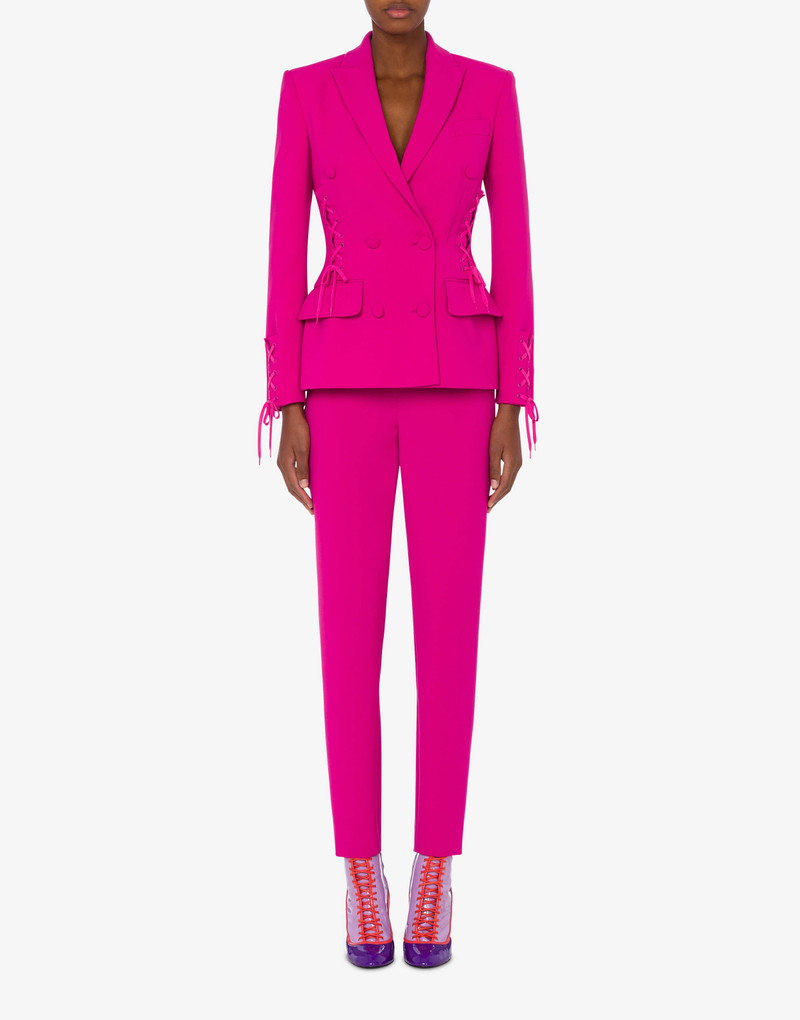 Moschino BONDAGE LACING CRÊPE JACKET outlook