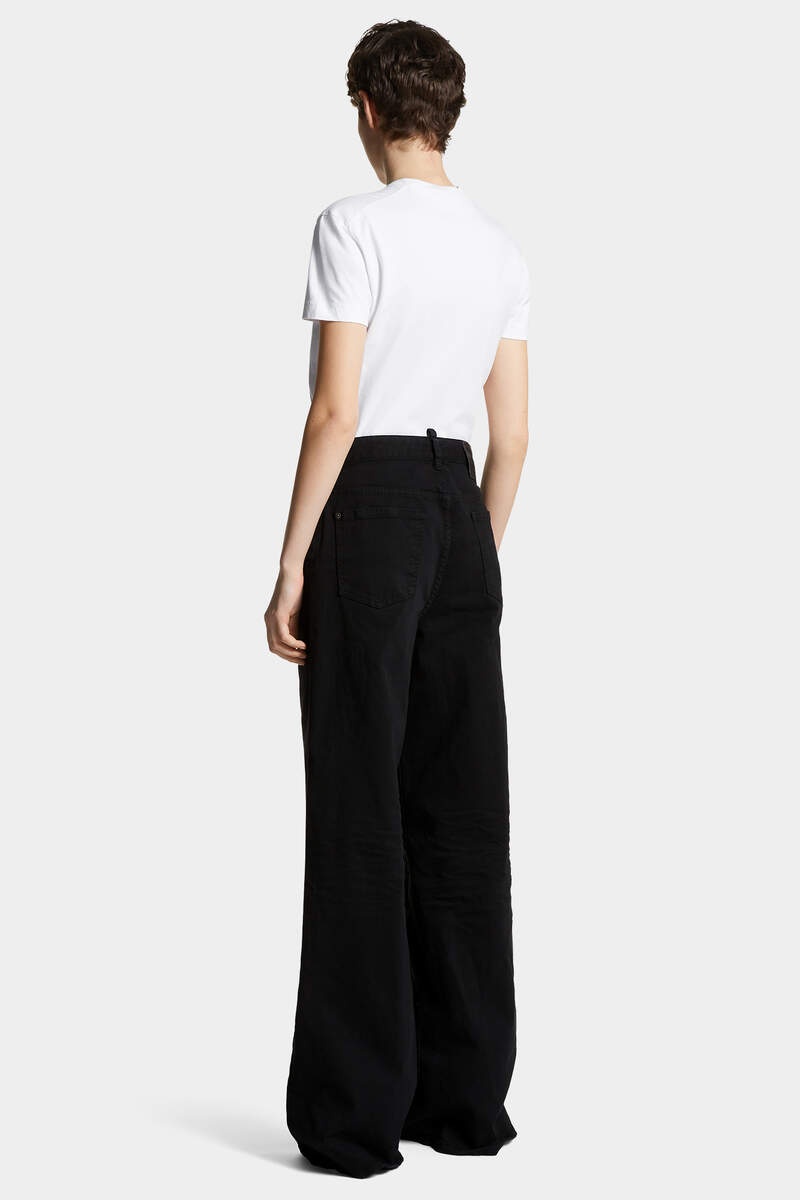 BLACK DYED TRAVELLER JEANS - 4