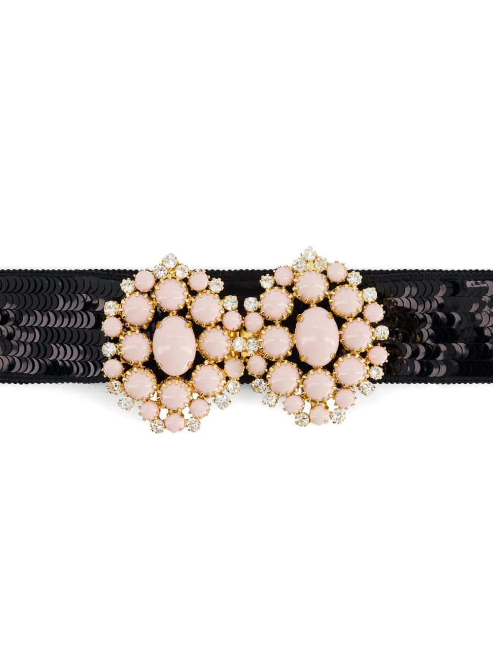 sequin crystal-embellished belt - 3