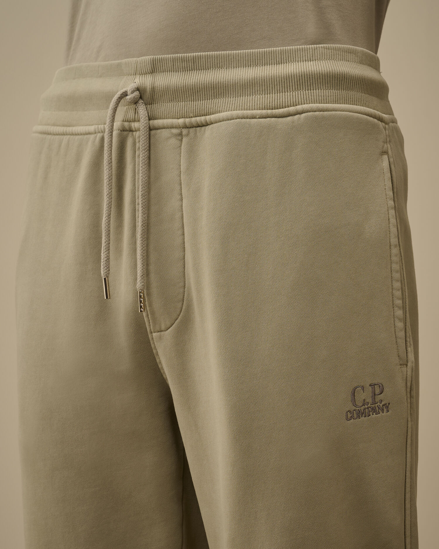 Brushed and Emerized Diagonal Fleece Logo Sweatpants - 5