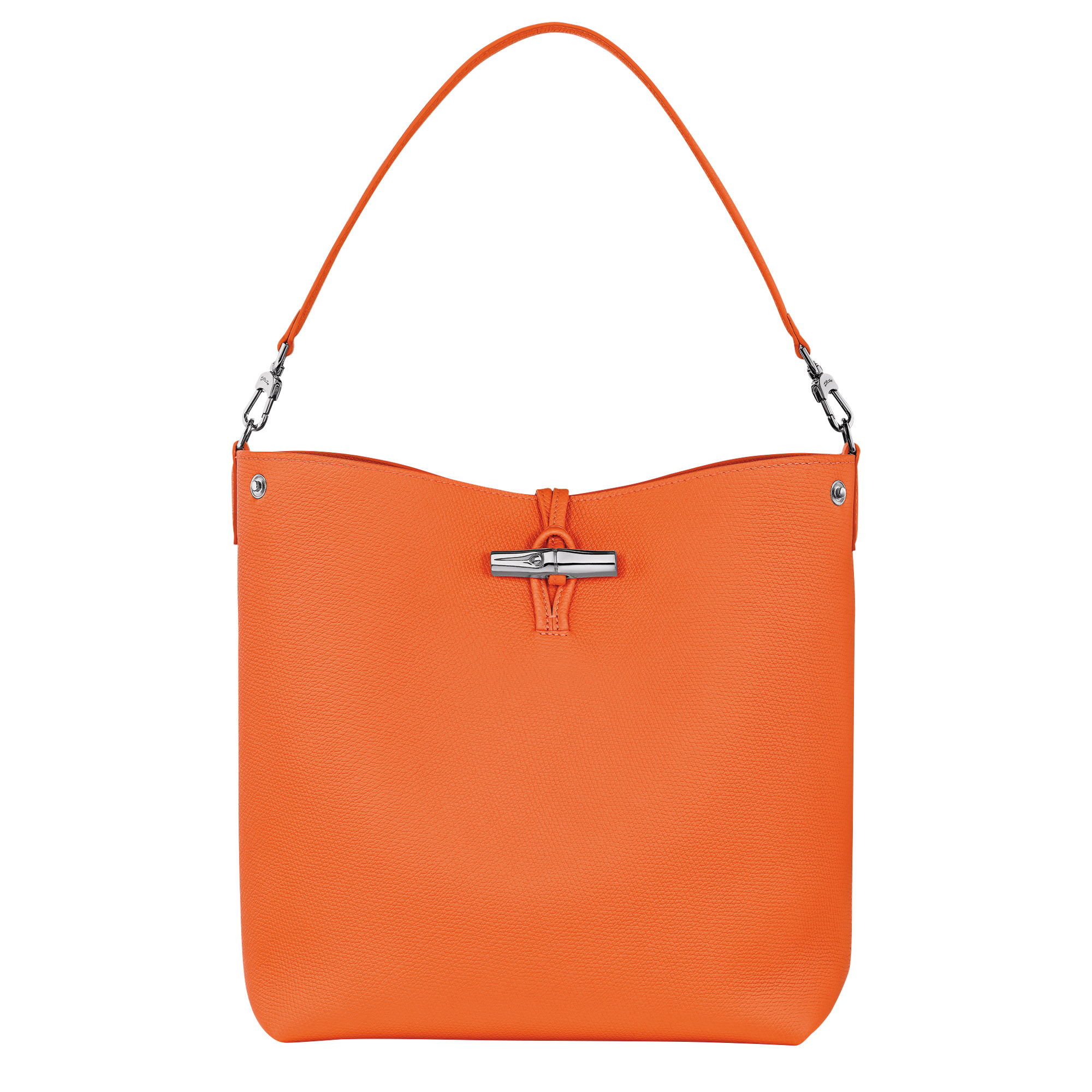 Le Roseau M Shoulder bag Orange - Leather - 1