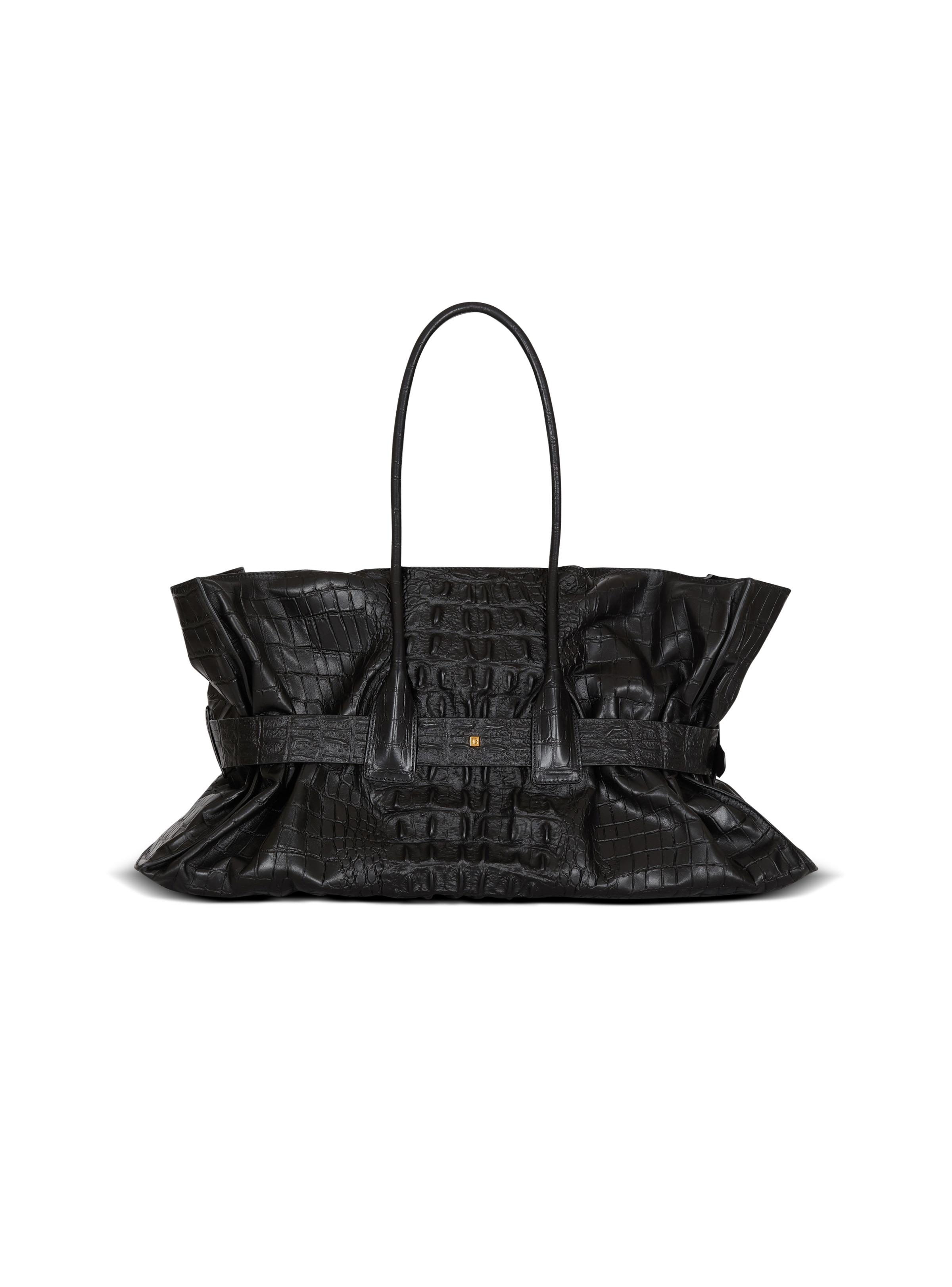 XL Anthem bag in embossed crocodile-print calfskin - 4