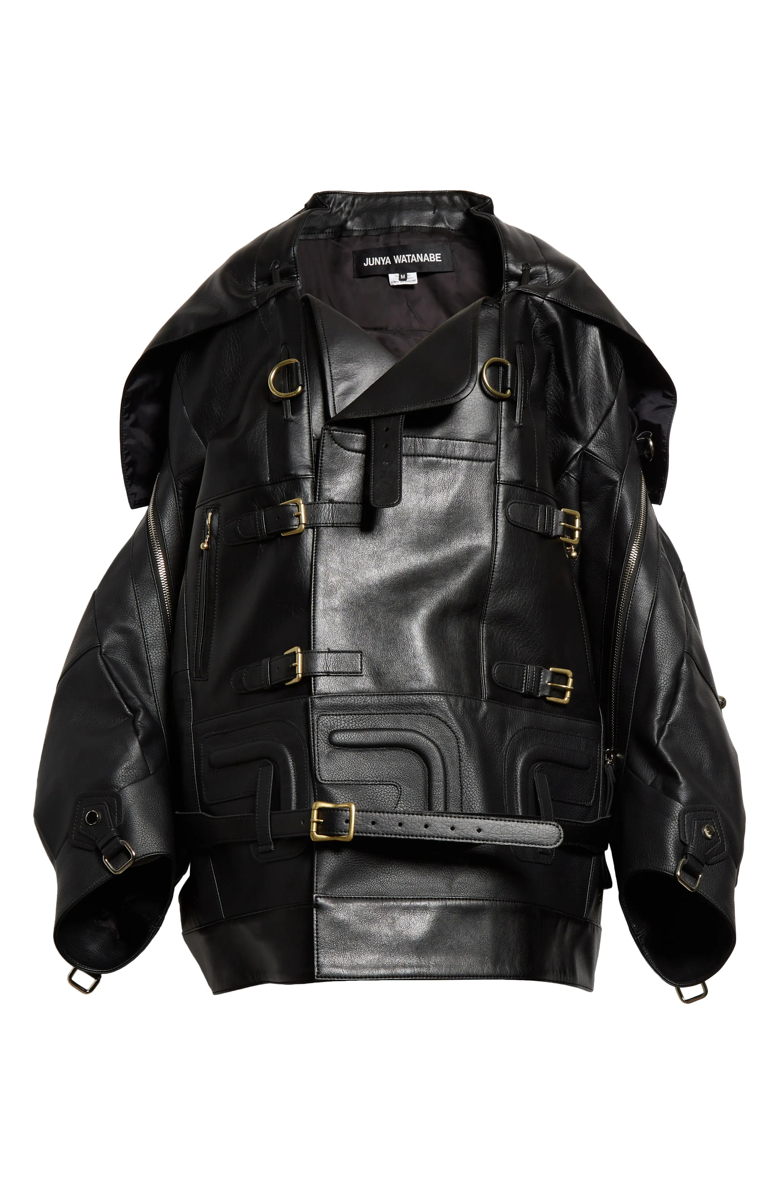 ジャケット・アウター REVERSIBLE FAKE LEATHER JACKET Men Oversized Leather Jackets Mens Faux Leather Bomber