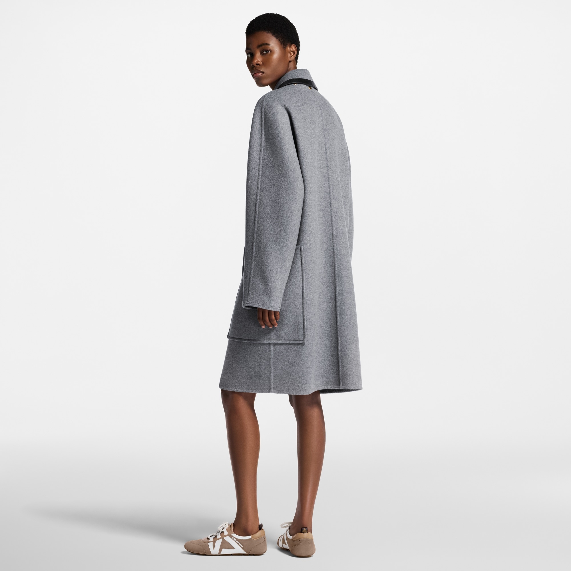 Removable Collar Double Face Coat - 5