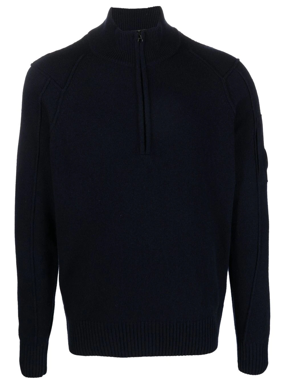 wool-blend half-zip sweatshirt - 1