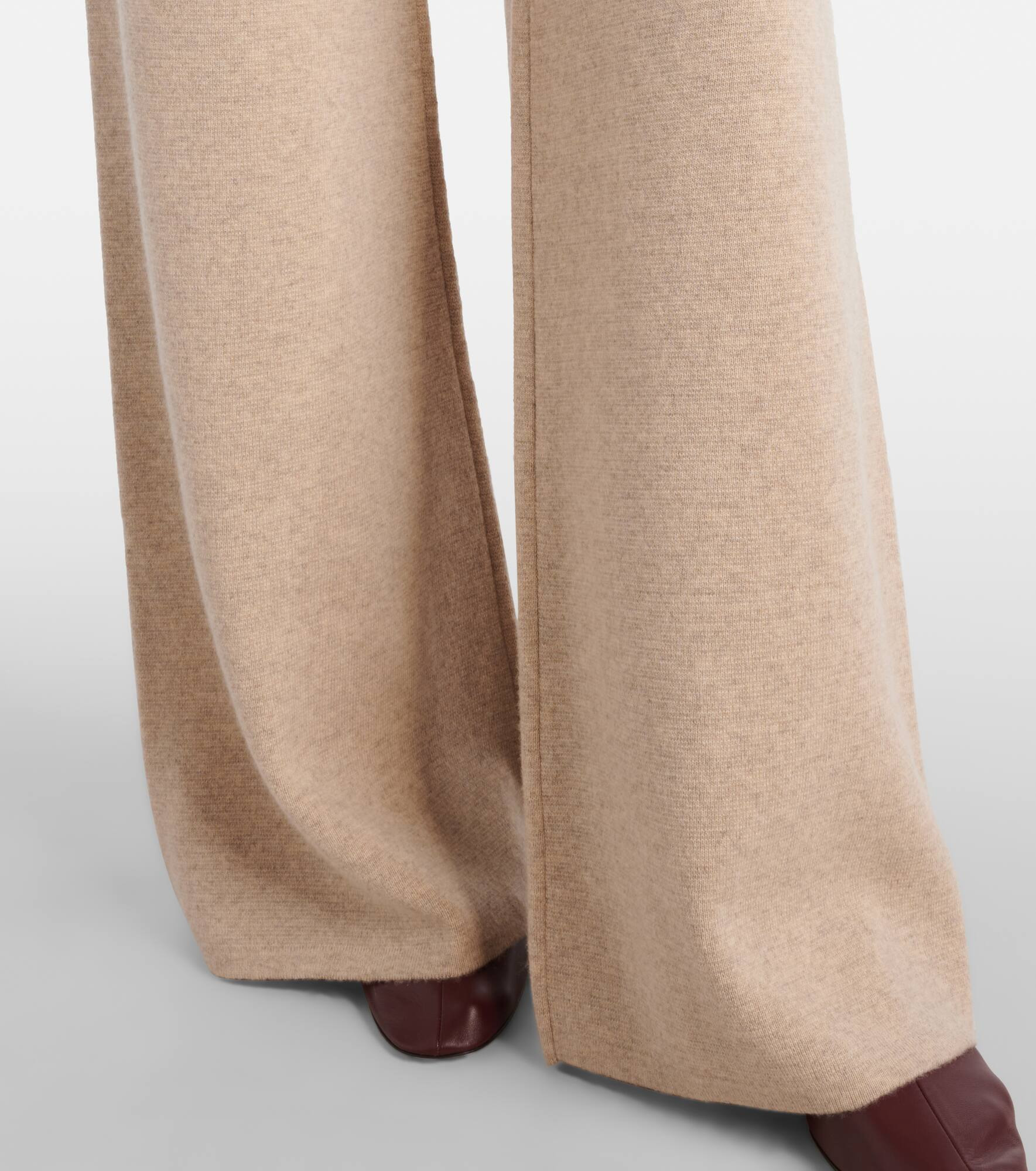 Judy wool and cashmere wide-leg pants - 5