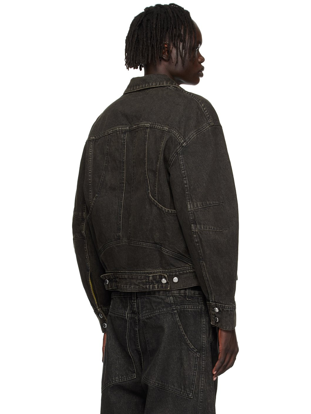 Gray 'El Jacket Redux' Denim Jacket - 3