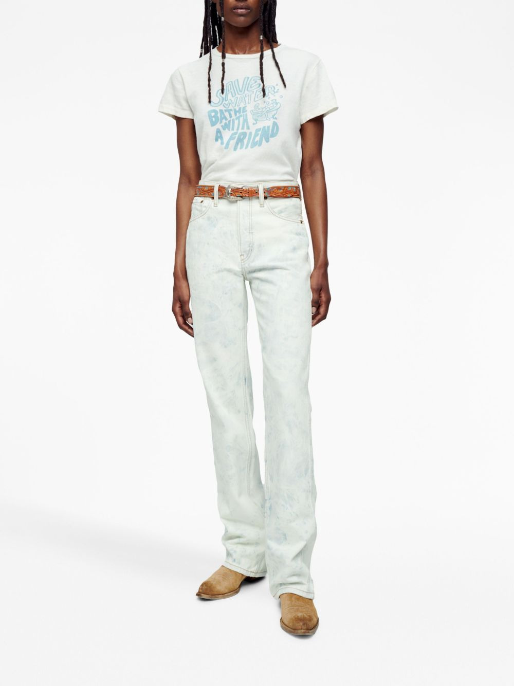 ripped-detail loose-fit jeans - 2