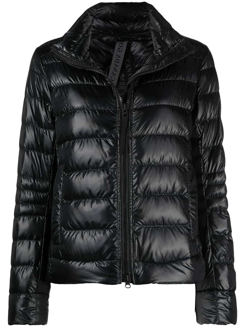 quilted zipped puffer jacket - 1